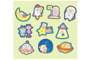 【全品 送料無料!】【日本製】【オリジナル】【ぷーとん】フレークシール【宇宙】【ブタ】【ぶた】【豚】【動物】【アニマル】【ステッカー】【文房具】【雑貨】【グッズ...