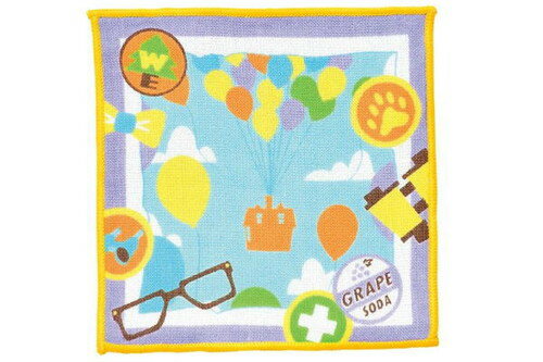 【全品　送料無料！】　ディズニーキャラクター　まめタオルメニーバルーン　カールじいさんと空飛ぶ家　ディズニー　映画　まめタオル　タオル　たおる　ハンカチ　ハンドタオル　ミニタオル　雑貨　グッズ　かわいい(3)