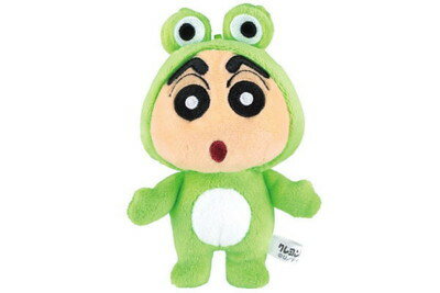 クレヨンしんちゃん　きぐるみマスコットかえる　しんのすけ　アニメ　漫画　映画　人形　マスコット　ドール　おもちゃ　子供　キッズ　インテリア　雑貨　グッズ　かわいい