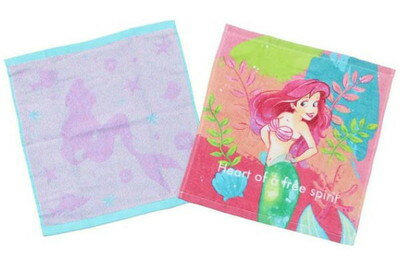 【全品 送料無料！】 ディズニープリンセス ハンドタオル2枚組ボタニカル・シー リトル・マーメイド 姫 プリンセス ディズニー 映画 アニメ たおる ミニタオル ハンカチ 2枚入り 2枚セット 雑貨 グッズ かわいい