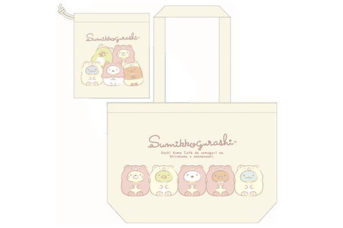 [전품 송료 무료!] 스미코구라시 건착 토트 곰 카페 스미코구라시 산엑스 유루캐릭터 가방 가방 가방 가방 토트 수납 외출 아웃도어 잡화 상품 귀여운