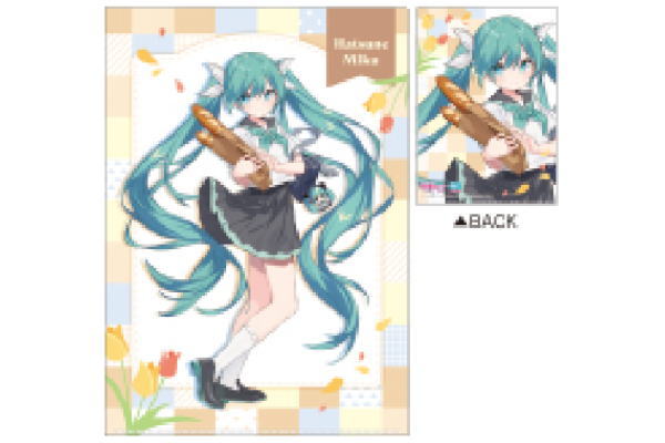 【全品　送料無料！】【初音ミク】シングルクリアファイル【パンノマチ】【パンのまち】【はんなり京都】【ミク】【ボーカロイド】【ボカロ】【ファイル】【クリアファイル】【クリアケース】【ケース】【整理】【文房具】【学校】【勉強】【雑貨】【グッズ】【かわいい】