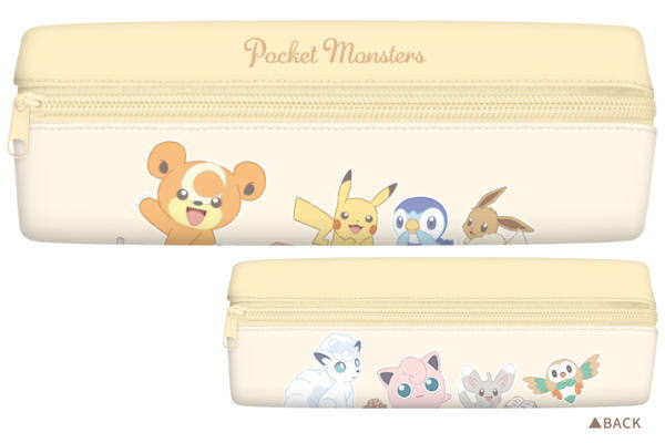 【全品 送料無料！】【ポケットモンスター】2ルームマルチケース【集合】【ピカチュウ】【イーブイ】【ポケモン】【ゲーム】【アニメ】【映画】【ポーチ】【ケース】【ペン入れ】【筆箱】【収納】【文房具】【雑貨】【グッズ】【かわいい】