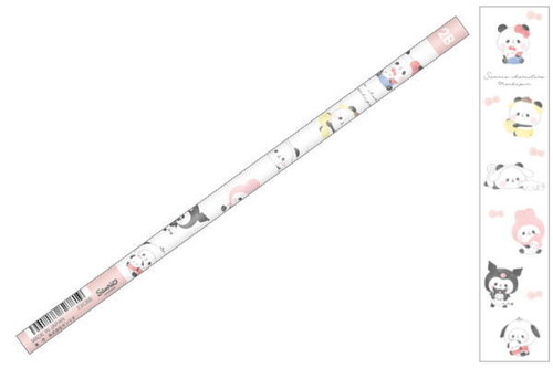 【全品　送料無料！】　日本製　サンリオキャラクターズ×もちもちぱんだ　マット軸鉛筆2B　おそろコーデ　コラボ　鉛筆　えんぴつ　エンピツ　ペンシル　筆記具　文房具　学校　勉強　雑貨　グッズ　かわいい