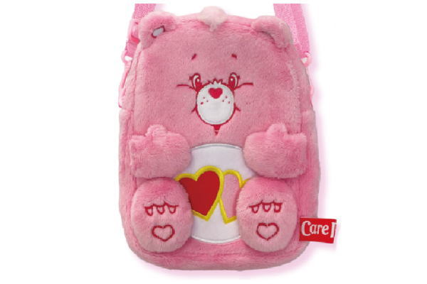 【全品　送料無料！】【ケアベア】【CAREBEARS】ぬいぐるみポシェット【Love-A-Lot Bear】【クマ】【くま】【動物】【アニマル】【アメキャラ】【かばん】【カバン】【バッグ】【鞄】【小物入れ】【斜め掛け】【ショルダー】【収納】【雑貨】【グッ