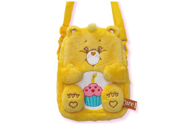 【全品　送料無料！】【ケアベア】【CAREBEARS】ぬいぐるみポシェット【Birthday Bear】【クマ】【くま】【動物】【アニマル】【アメキャラ】【かばん】【カバン】【バッグ】【鞄】【小物入れ】【斜め掛け】【ショルダー】【収納】【雑貨】【グッズ】