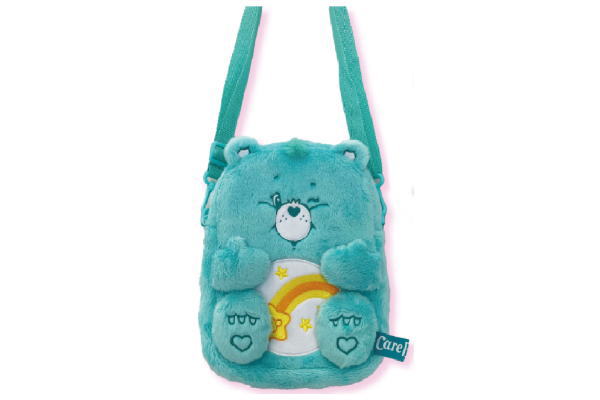 【全品　送料無料！】【ケアベア】【CAREBEARS】ぬいぐるみポシェット【Wish Bear】【クマ】【くま】【動物】【アニマル】【アメキャラ】【かばん】【カバン】【バッグ】【鞄】【小物入れ】【斜め掛け】【ショルダー】【収納】【雑貨】【グッズ】【かわい