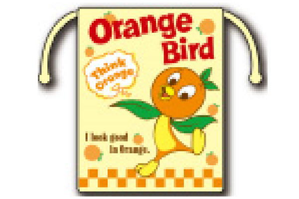 【全品　送料無料！】【アメリカン雑貨】巾着【L】【OrangeBird】【オレンジバード】【アメリカ】【USA】【アメキャラ】【ポーチ】【ケース】【小物入れ】【きんちゃく】【袋】【収納】【雑貨】【グッズ】【かわいい】