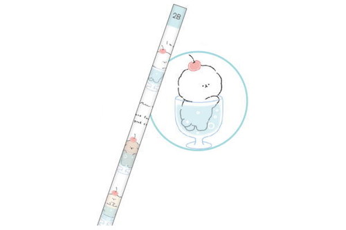【全品　送料無料！】【日本製】【オリジナル】鉛筆【2B】【クリームソーダ】【YURUWAN】【犬】【動物..