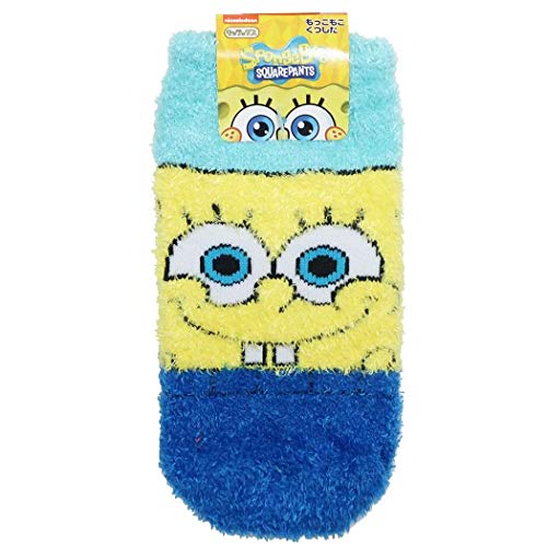 【全品 送料無料！】 スポンジ・ボブ もっこもこ靴下ニッコリ アニメ アメキャラ アメリカ くつした くつ下 靴下 ファッション 子供 キッズ 雑貨 グッズ かわいい