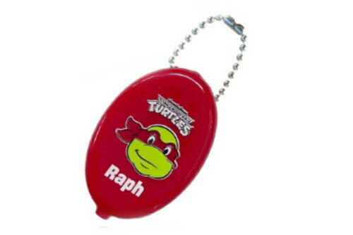 【全品　送料無料！】　アメリカン雑貨　MutantNinjaTurtles　ミュータントタートルズ　ラバーコインケースTMNT-00001-1　レッド　赤　ラファエロ　ポーチ　小銭入れ　キーホルダー　キーリング　チャーム　鍵　雑