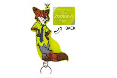 【全品　送料無料！】　ディズニーキャラクター　ラバーリールキーホルダーニック・ワイルド　ズートピア　映画　アニメ　キーホルダー　キーリング　チャーム　鍵　雑貨　グッズ　かわいい