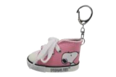 樂天商城 - 【全品　送料無料！】　スヌーピー　SNOOPY　推し色スニーカーキーリングピンク　ピーナッツ　ウッドストック　すぬーぴー　アニメ　チャーム　キーホルダー　推し活　雑貨　グッズ　かわいい　TE
