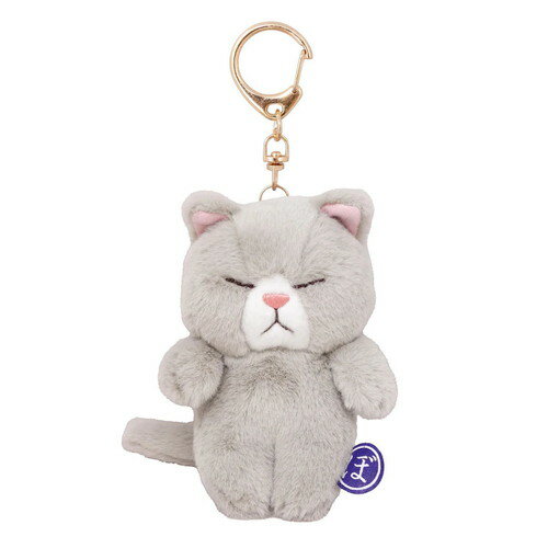 樂天商城 - 【全品　送料無料！】　ぼうみたいなねこ　マスコットねずぼう　ねずみ色　グレー　動物　アニマル　キーホルダー　キーリング　チャーム　鍵　ぬいぐるみ　人形　ドール　雑貨　グッズ　かわいい