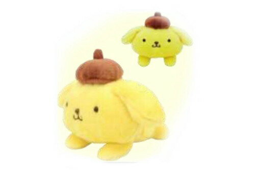 【全品　送料無料！】　サンリオキャラクターズ　ぬいぐるみはい型　ふわくた　ポムポムプリン　人形　ドール　マスコット　おもちゃ　インテリア　子供　キッズ　雑貨　グッズ　かわいい