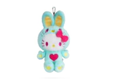 樂天商城 - 【全品　送料無料！】　サンリオキャラクターズ　マスコットキーホルダーミント　カラフルバニー　ハローキティ　ぬいぐるみ　人形　ドール　キーホルダー　キーリング　チャーム　鍵　雑貨　グッズ　かわいい