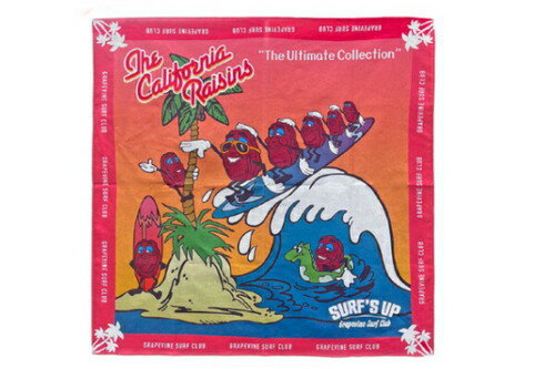 【全品　送料無料！】【アメリカン雑貨】バンダナ【VACATION】【RAISIN】【アメキャラ】【アメリカ】【..