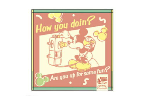 【全品 送料無料！】 ディズニーキャラクター ミニタオルアイコニックレトロ ミッキーマウス 映画 アニメ タオル たおる ハンドタオル ハンカチ 子供 キッズ 雑貨 グッズ かわいい