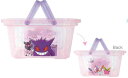 【全品 送料無料!】【ポケットモンスター】ミニキャラバスケット【パープル×ピンク】【紫】【クリア】【グラデーション】【ポケモン】【アニメ】【映画】【おもちゃ入れ】【カゴ】【収納】【整理】【小物入れ】【インテリア】【雑貨】【グッズ】【かわいい】【TE】