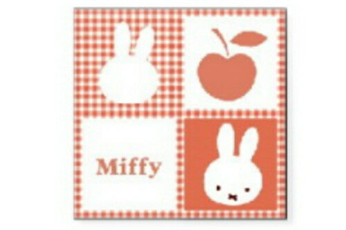 【全品 送料無料！】 miffy ミッフィー ギンガムシリーズ スクエアハンカチレッド 赤 ディック・ブルーナ アニメ たおる ハンドタオル ミニタオル 雑貨 グッズ かわいい