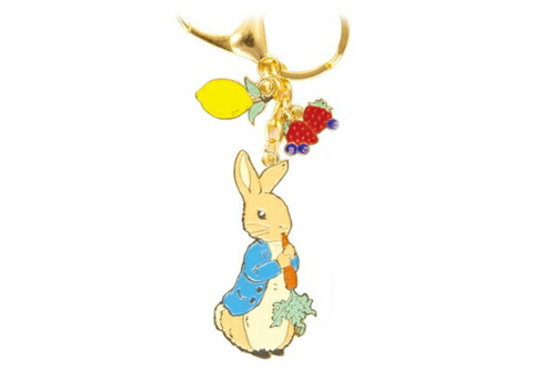 【全品　送料無料！】　ピーターラビット　バッグチャームフルーツとベジ　ピーター　アニメ　映画　キーホルダー　 キーリング　チャーム　鍵　雑貨　グッズ　かわいい
