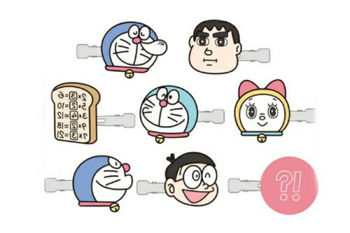 【全品　送料無料！】　クジ　ドラえもん　前髪クリップコレクションvol.1　どらえもん　ドラエモン　アニメ　漫画　映画　ピン　クリップ　留め　髪の毛　ヘアアイテム　ヘアアクセサリー　くじ　ランダム　雑貨　グッズ　かわい