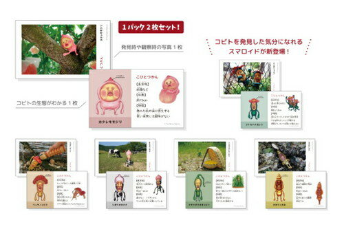 【全品　送料無料！】【クジ】【日本製】【こびとづかん】シークレットスマロイド【カクレモモジリ】【アニメ】【絵本】【写真】【プロマイド】【カード】【アート】【コレクション】【2枚セット】【2枚入り】【くじ】【ランダム】【雑貨】【グッズ】【かわいい】