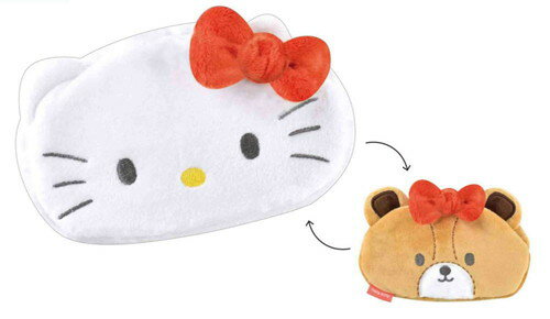 【全品　送料無料！】　サンリオキャラクターズ　ひっくるんペンポーチハローキティ　ケース　ペン入れ　筆箱　収納　文房具　学校　勉強　雑貨　グッズ　かわいい