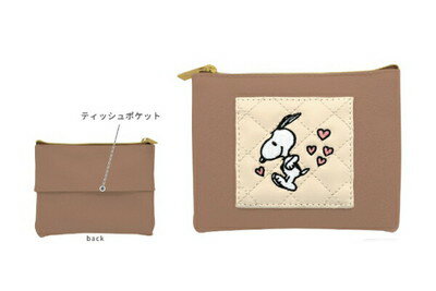 樂天商城 - 【全品　送料無料！】　スヌーピー　SNOOPY　ティッシュポーチtell you　ピーナッツ　ウッドストック　すぬーぴー　アニメ　キャラクター　ケース　小物入れ　収納　メイク　化粧　コスメ　雑貨　グッズ　かわいい