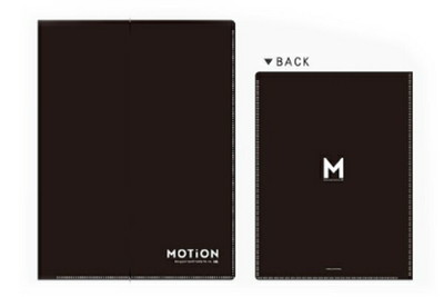 【全品 送料無料！】【オリジナル】【MOTiON】10ポケットクリアファイル【ブラック】【黒】【ケース】【カバー】【整理】【収納】【文房具】【学校】【勉強】【雑貨】【グッズ】【かわいい】