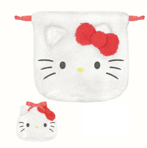 Rakuten - 【全品　送料無料！】　サンリオキャラクターズ　ダイカット巾着ハローキティ　ポーチ　ケース　小物入れ　袋　収納　きんちゃく　雑貨　グッズ　かわいい