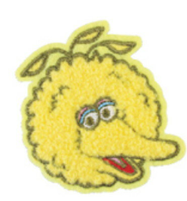 　セサミストリート　モコモコ刺繍ステッカービッグバード　アメキャラ　シール　アイロン　ワッペン　雑貨　グッズ　かわいい