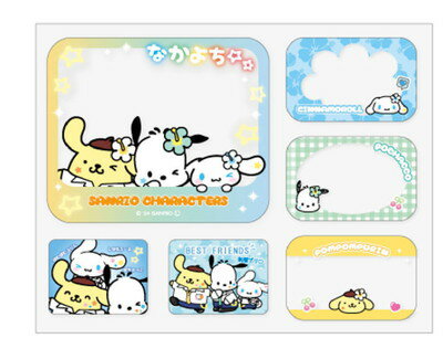 【全品 送料無料！】 サンリオキャラクターズ ワイツーケーシリーズ プリ風ステッカーセットおとこのこ Y2K シナモロール ポムポムプリン ポチャッコ シール プリクラ風 文房具 雑貨 グッズ かわいい