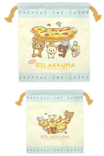 【全品　送料無料！】【リラックマ】【RIRAKKUMA】巾着【りらっくま】【サンエックス】【くま】【クマ】【ゆるキャラ】【ポーチ】【ケース】【小物入れ】【袋】【収納】【子供】【キッズ】【雑貨】【グッズ】【かわいい】