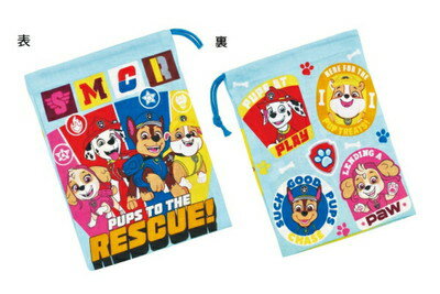 【全品　送料無料！】　日本製　パウ・パトロール　コップ袋25　パウパト　アニメ　映画　巾着　ポーチ..