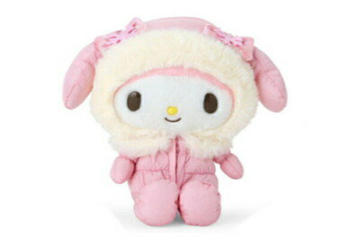 My Melody - 【全品　送料無料！】　サンリオキャラクターズ　ぬいぐるみふわぷくウインター　マイメロディ　マスコット　人形　ドール　おもちゃ　インテリア　子供　キッズ　雑貨　グッズ　かわいい