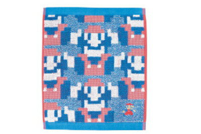 【全品 送料無料！】 スーパーマリオ MARIO ウォッシュタオルエンドパターン マリオ ゲーム 任天堂 キャラクター たおる ハンカチ ミニタオル ハンドタオル 子供 キッズ 雑貨 グッズ かわいい