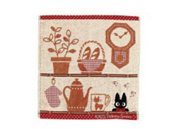 【全品 送料無料！】 スタジオジブリ 魔女の宅急便 ウォッシュタオルシェルフ ジジ 宮崎駿 アニメ 映画 たおる ハンカチ ミニタオル ハンドタオル 雑貨 グッズ かわいい