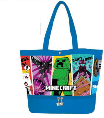 Minecraft マインクラフト クリーパー柄 トートバッグ マインクラフト Minecraft ビニールトート クリーパー トート