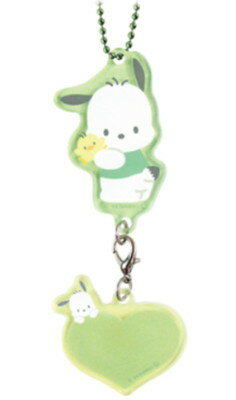 樂天商城 - 【全品　送料無料！】　サンリオキャラクターズ　アクリルネームキーホルダーポチャッコ　キーリング　チャーム　鍵　名前　目印　推し　推し活　雑貨　グッズ　かわいい