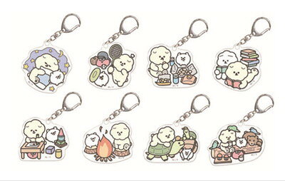 【全品　送料無料！】　セット商品　8個入り　オリジナル　トレーディングアクリルキーホルダーもっさりもさお　動物　アニマル　キーリング　チャーム　鍵　雑貨　グッズ　かわいい