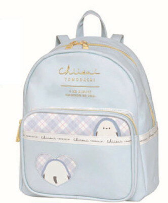 【全品 送料無料！】 オリジナル ぴょこふれシリーズ 合皮ミニリュックブルー 青 シマエナガ 鳥 カバン かばん 鞄 バッグ 収納 お出かけ アウトドア ジュニア 子供 キッズ 雑貨 グッズ かわいい