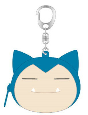【全品　送料無料！】　ポケットモンスター　シリコンミニポーチカビゴン　ゲーム　アニメ　映画　ポーチ　ケース　小物入れ　イヤホン入れ　収納　キーホルダー　キーリング　雑貨　グッズ　かわいい