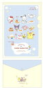 【全品 送料無料!】【サンリオキャラクターズ】よこ型ポケット付きクリアファイル【ブルー】【青】【おしゃべりティータイム】【ケース】【カバー】【ファイル入れ】【整...