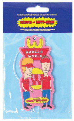 【全品 送料無料！】 アメリカン雑貨 BEAVIS AND BUTT-HEAD ビーバスバッドヘッド エアフレッシュナーBABH-00002-2 USA フレグランス 匂い 香り 芳香剤 臭い消し 部屋 ルーム 車 インテリア
