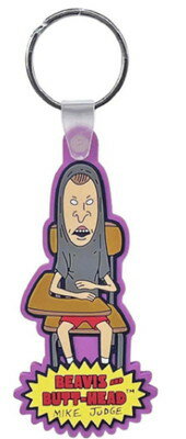 【全品　送料無料！】　アメリカン雑貨　BEAVIS AND BUTT-HEAD　ビーバスバッドヘッド　ラバーキーリングBABH-00003-5　アニメ　アメリカ　USA　アメキャラ　キーホルダー　キーリング　チャーム　鍵　雑貨