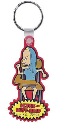 【全品　送料無料！】　アメリカン雑貨　BEAVIS AND BUTT-HEAD　ビーバスバッドヘッド　ラバーキーリングBABH-00003-6　アニメ　アメリカ　USA　アメキャラ　キーホルダー　キーリング　チャーム　鍵　雑貨