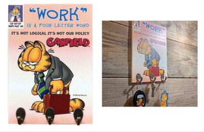 樂天商城 - 【全品　送料無料！】　アメリカン雑貨　ガーフィールド　GARFIELD　コミックウッデンフックボードGF-00029　USA　アメキャラ　ボード　壁掛け　鍵　インテリア　雑貨　グッズ　かわいい