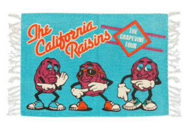【全品　送料無料！】【アメリカン雑貨】コットンフロアマット【ブルー】【青】【RAISIN】【USA】【ア..