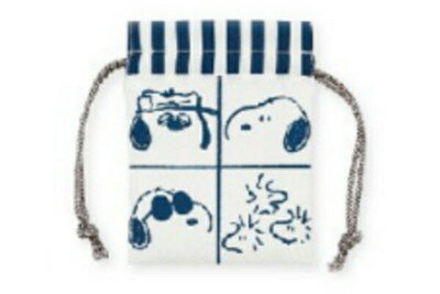 【全品　送料無料！】【スヌーピー】【SNOOPY】まめ巾着【ネイビー】【紺】【フェイス】【ピーナッツ】..
